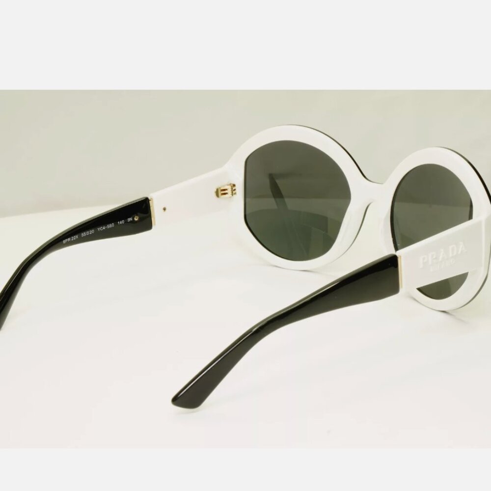 Prada Black White Milano Womens Sunglasses Italy - Picture 6 of 9